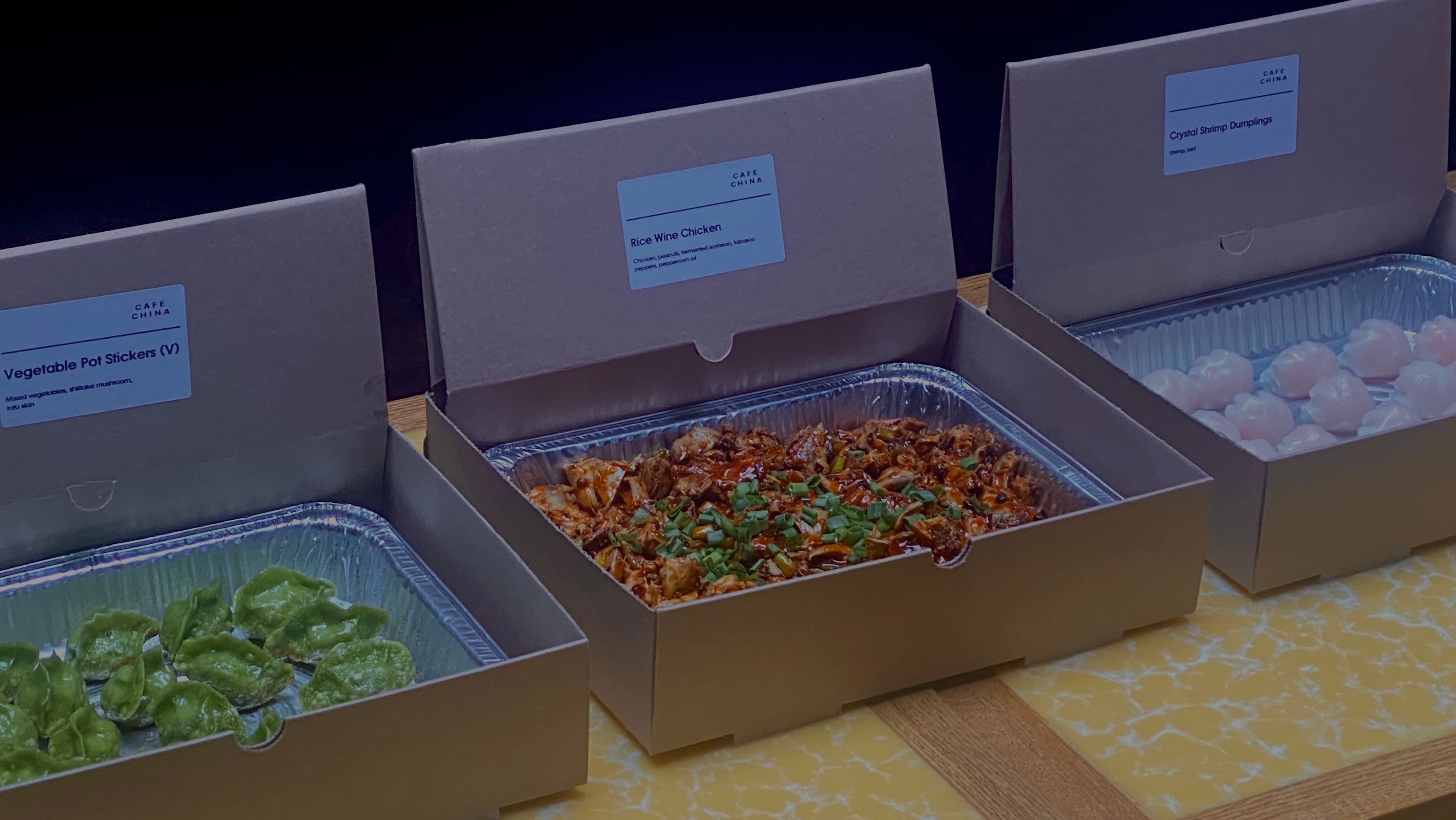 Catering presentation - open box