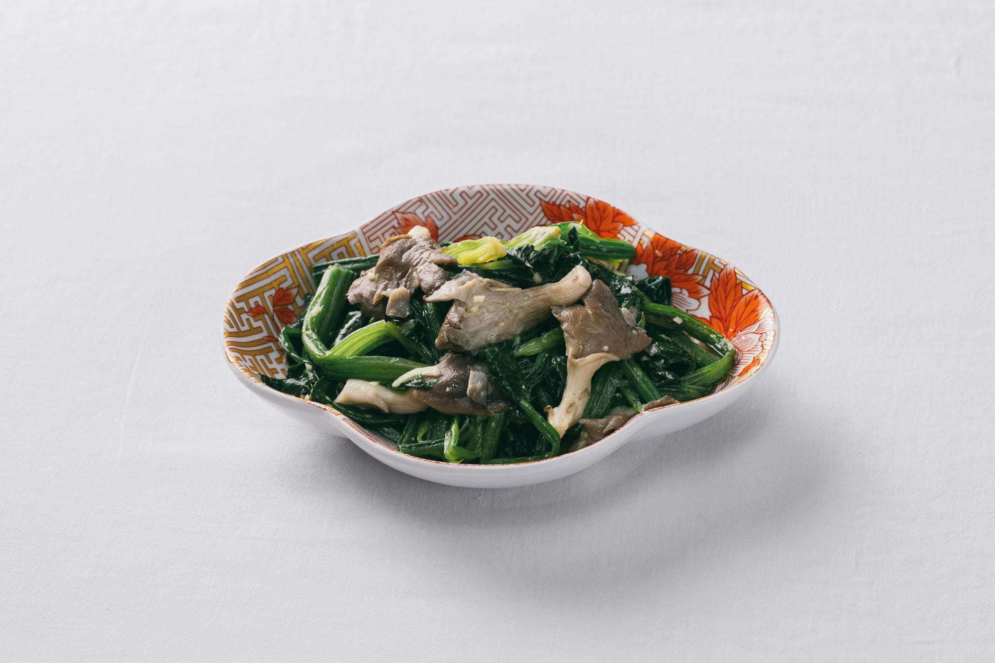 Mushrooms with Spinach