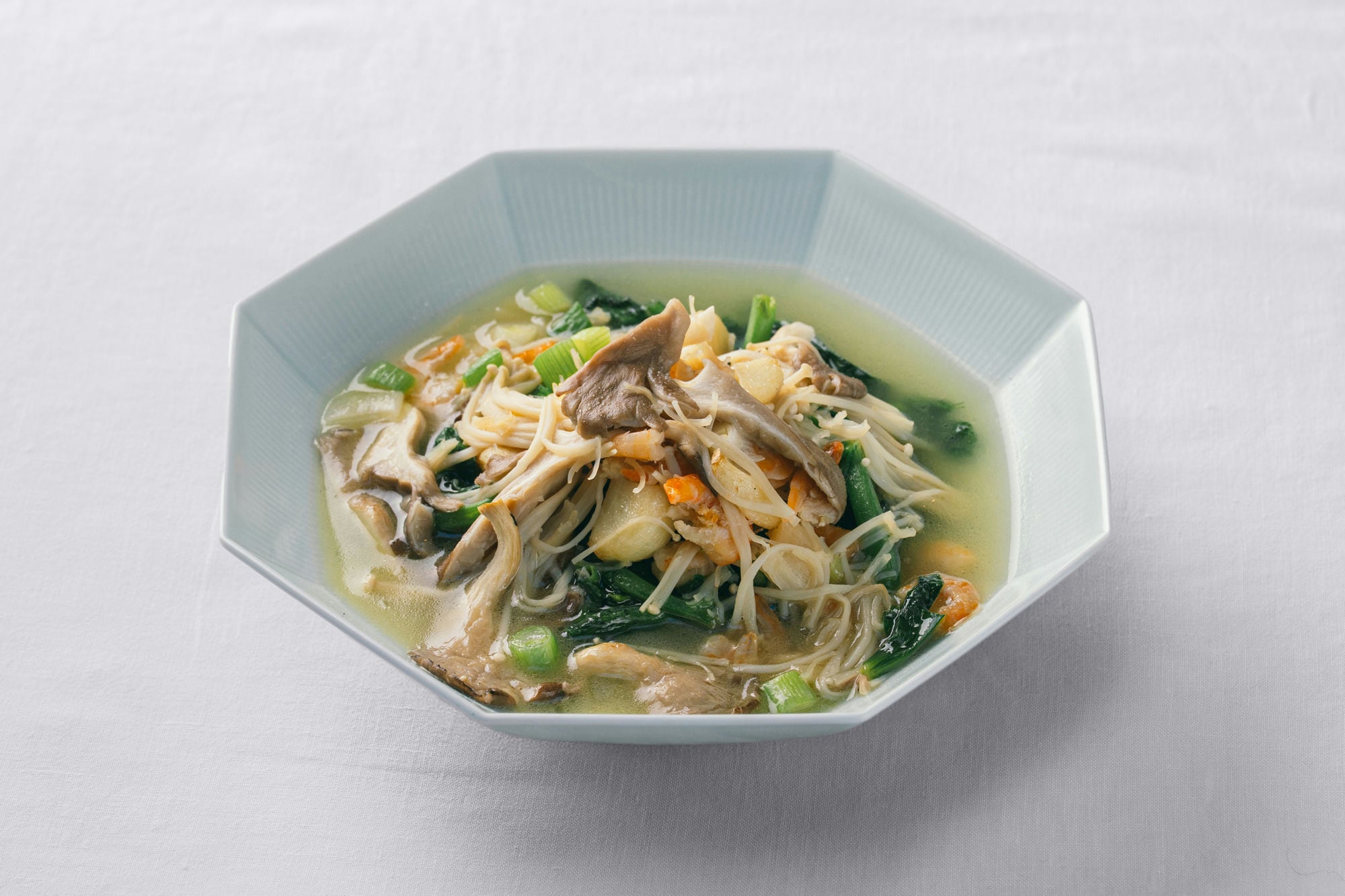 Poached Snow Pea Shoots