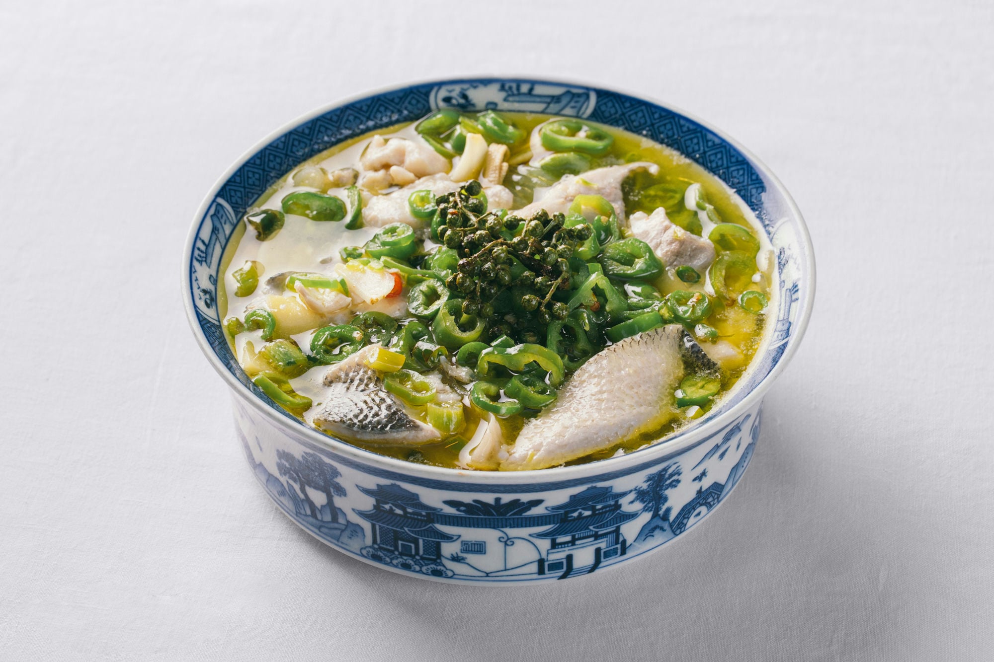 Sea Bass with Rice Peppers