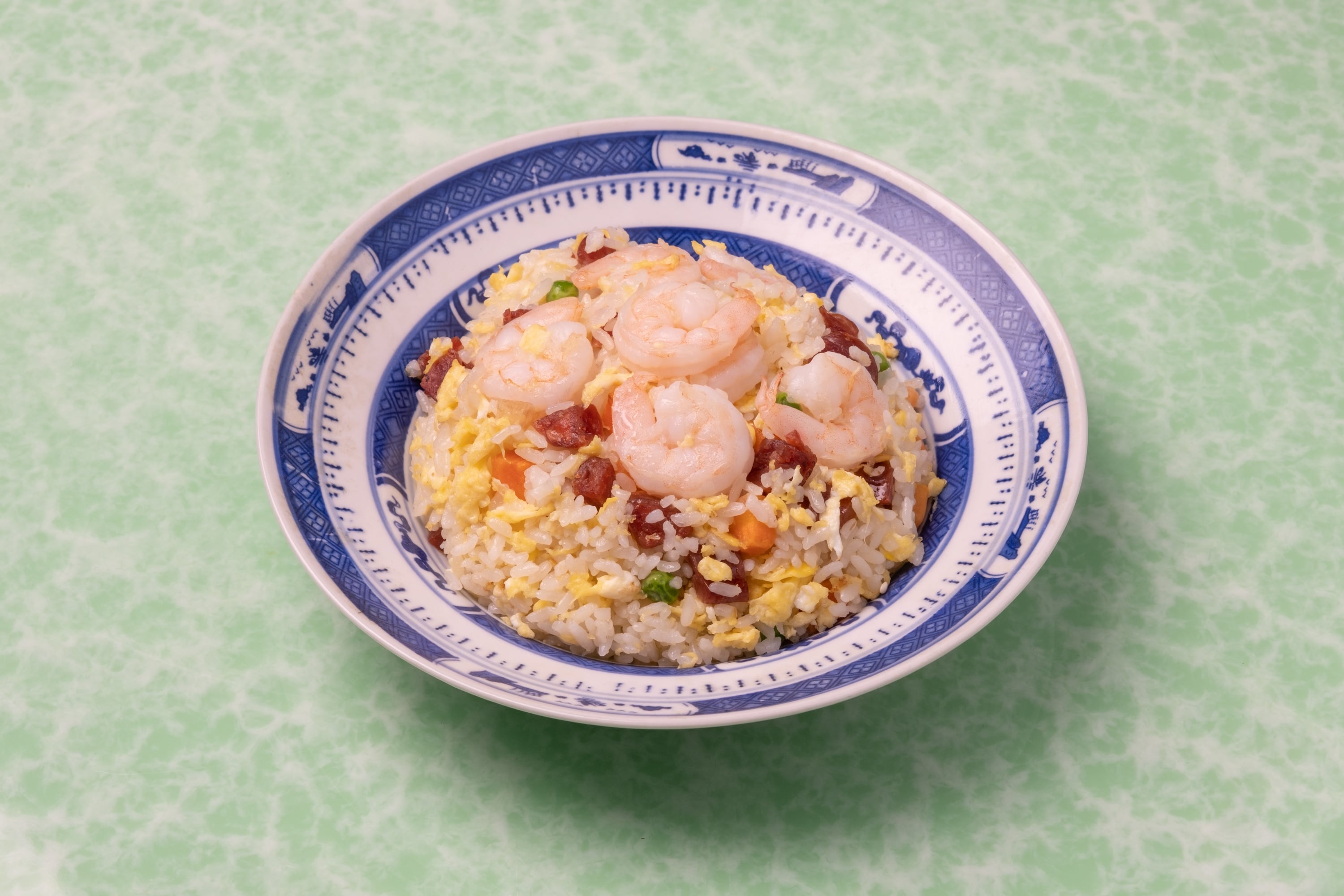 Shrimp Fried Rice with Chinese Sausage