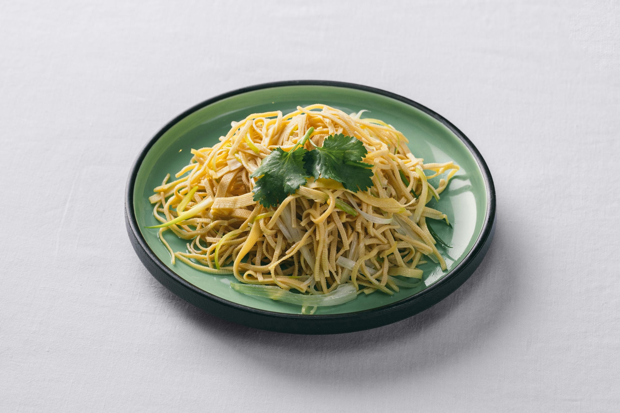 Tofu Ribbons in Scallion Oil